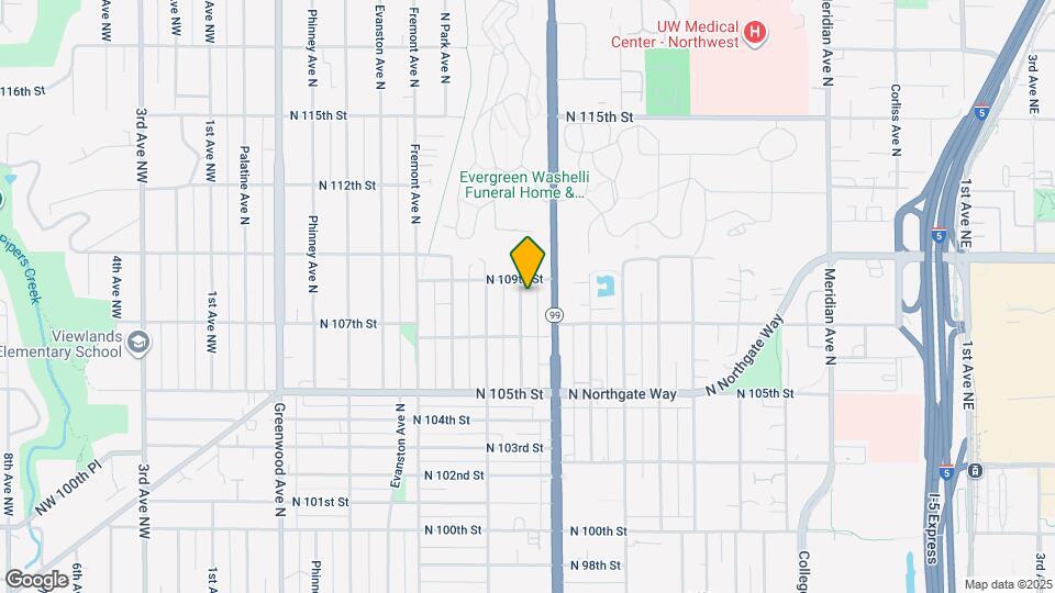 10734 Whitman Ave N Mapa y Detalles de la Ubicación