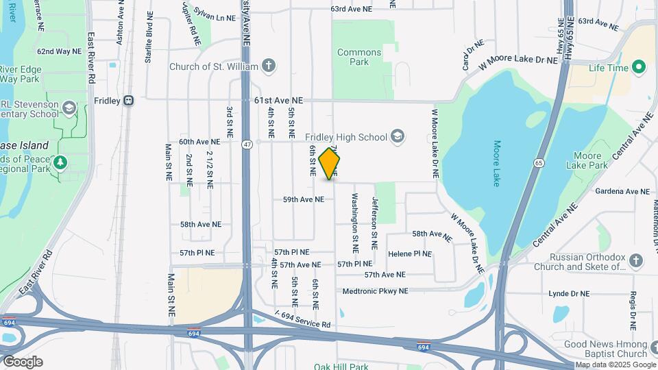 5916 7th St NE Map and Location Details