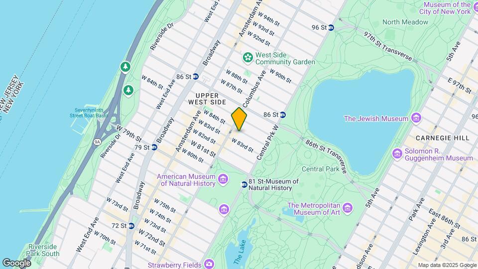 58 W 84th St Map and Location Details