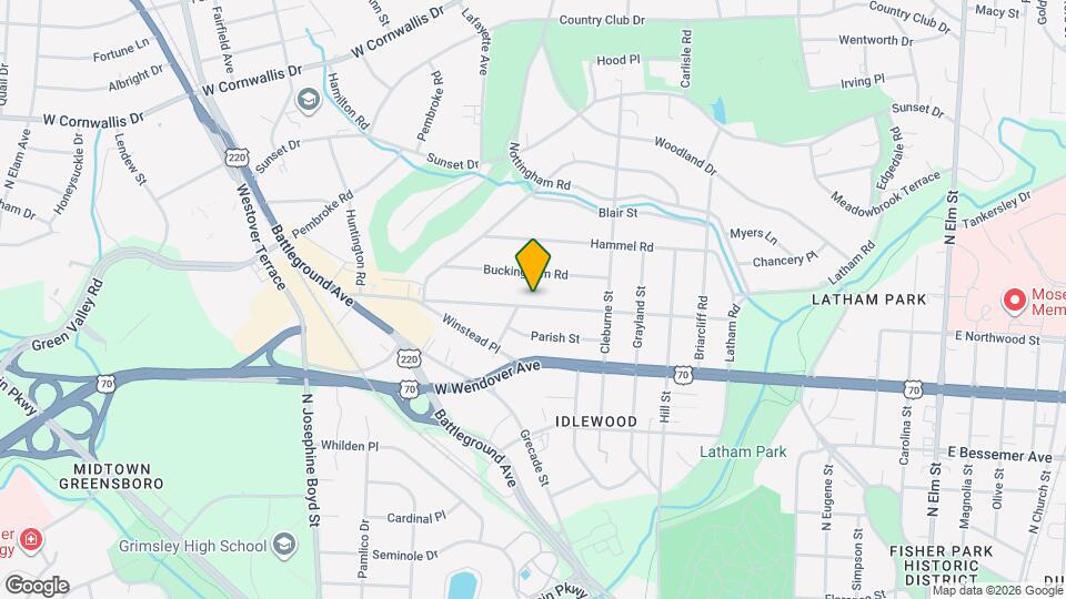 1132 W Northwood St Map and Location Details