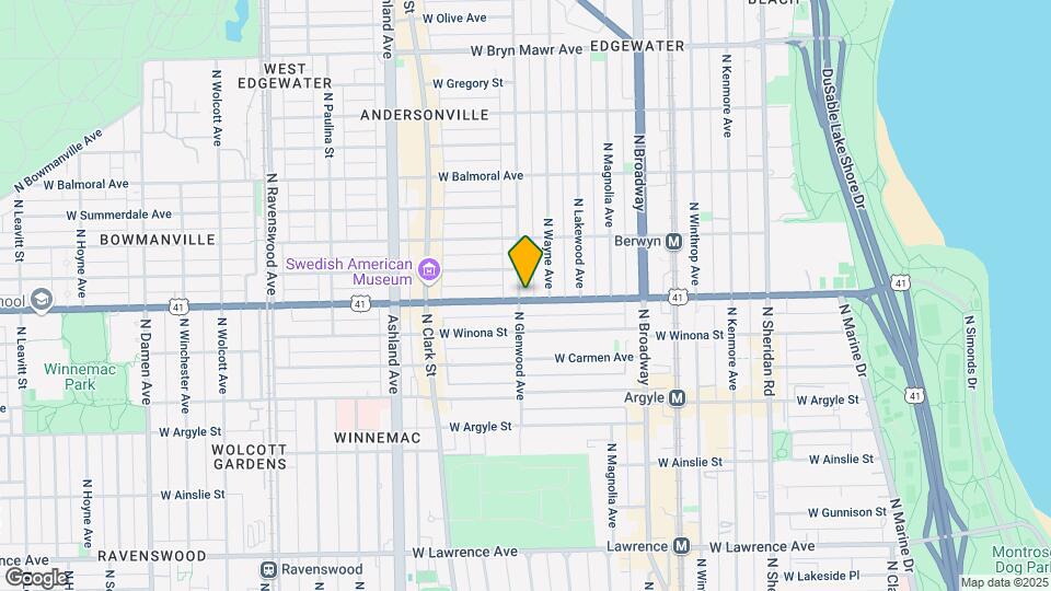 1354 W Foster Ave Map and Location Details