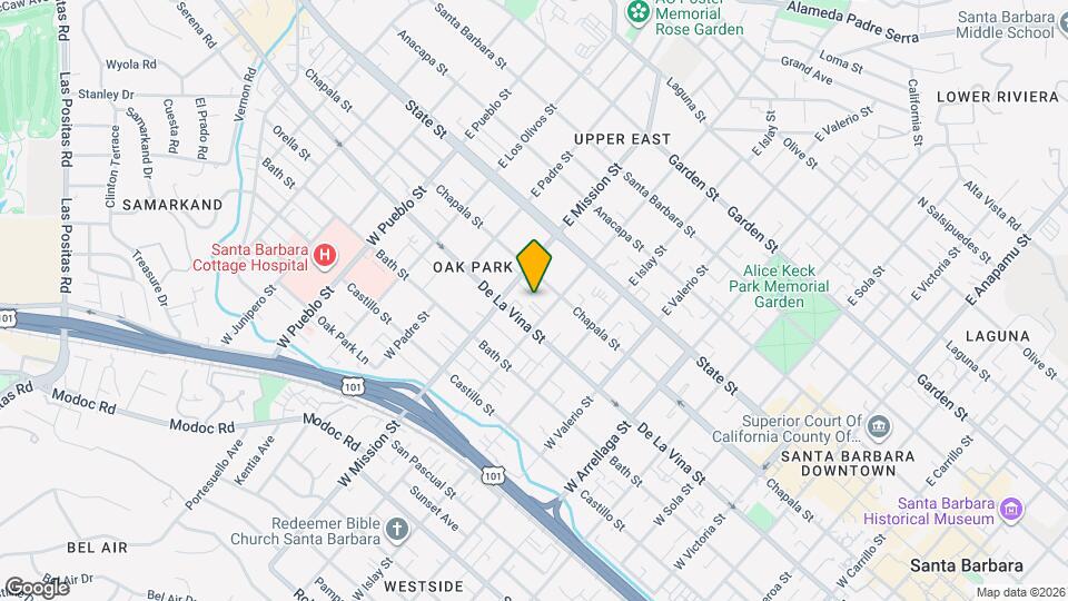 120 W Pedregosa St Map and Location Details