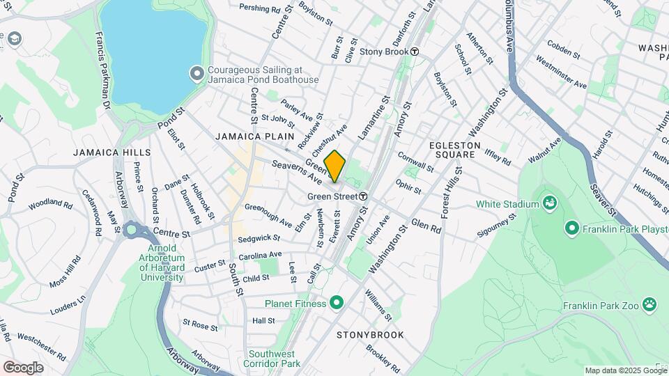 96 Seaverns Ave, Unit 2 Map and Location Details