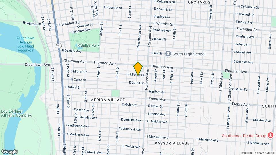 1236 S Washington Ave Map and Location Details