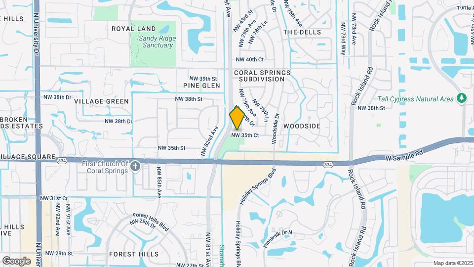 8011 NW 35th Ct Map and Location Details