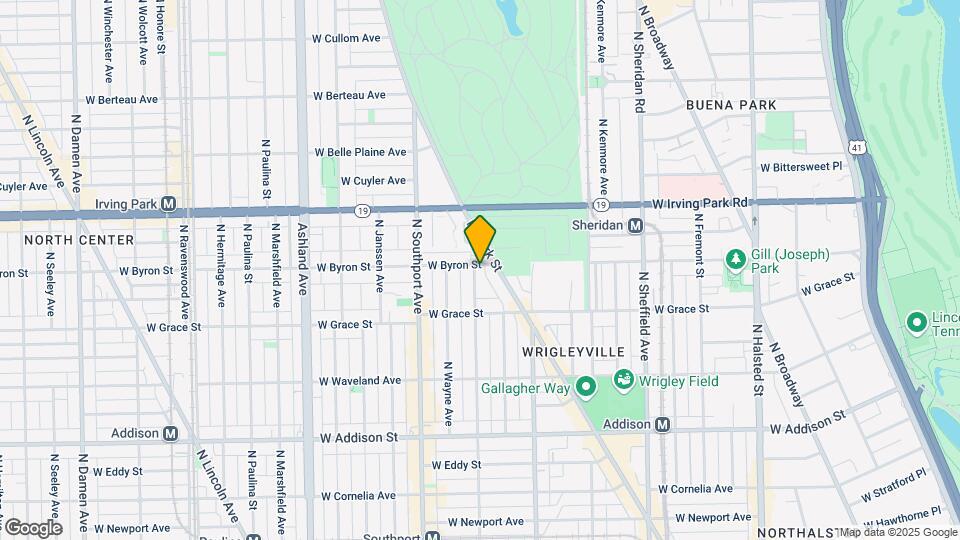 3849 N Lakewood Ave Map and Location Details