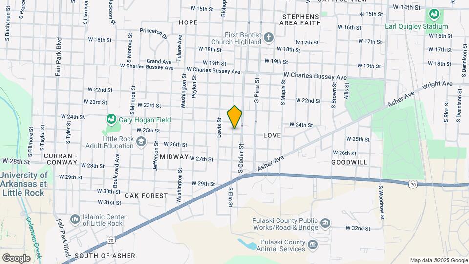 4022 W 25th St Map and Location Details