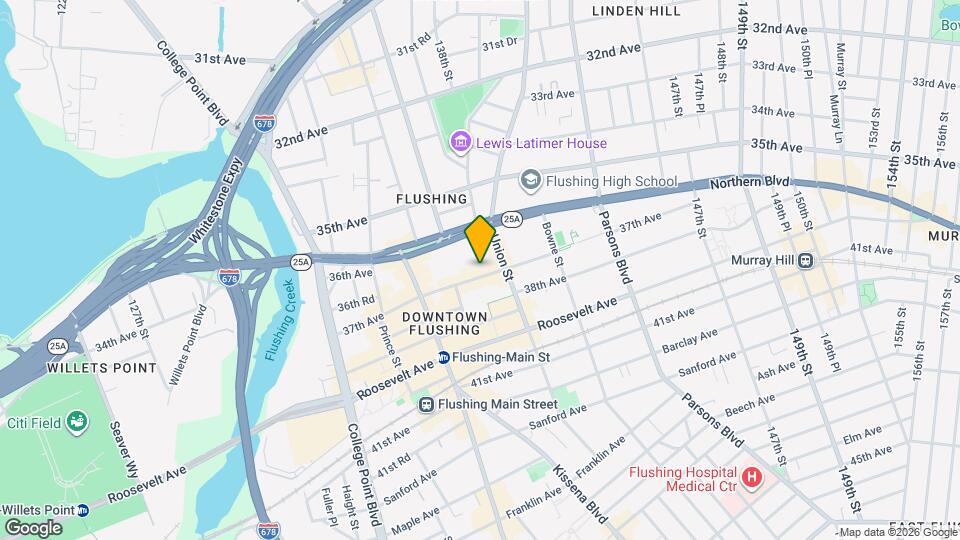 136-75 37th Ave Map and Location Details