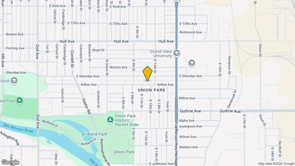 1106 Arthur Ave Map and Location Details