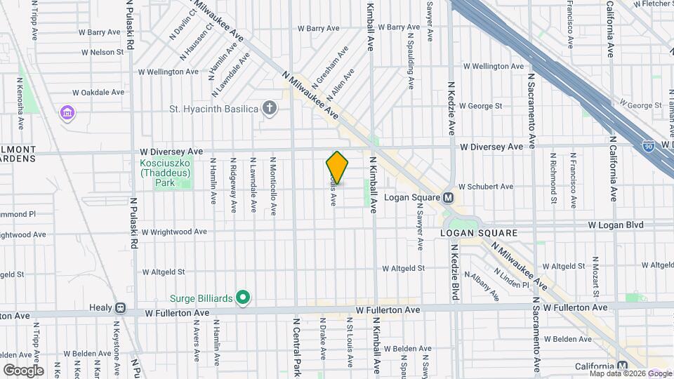 3451 W Schubert Ave, Unit 3 Map and Location Details