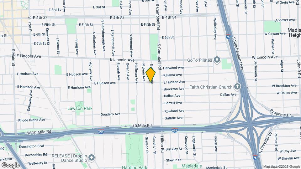 1102 S Wilson Ave Mapa y Detalles de la Ubicación