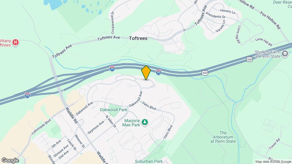 646 Oakwood Ave Map and Location Details