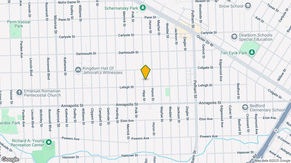 4229 Hipp St Map and Location Details