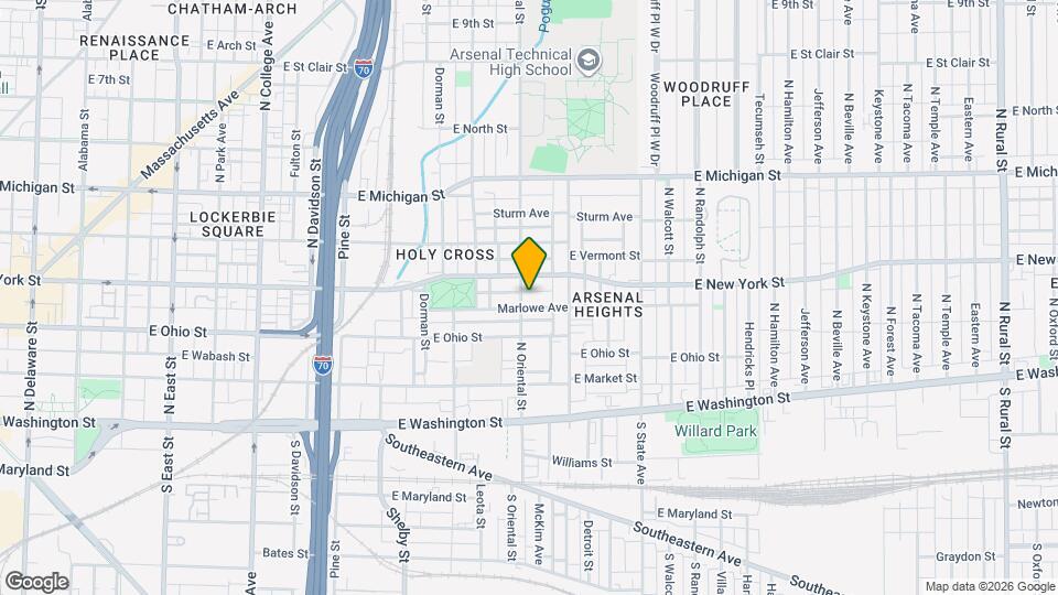 1406 Marlowe Ave, Unit 1 Map and Location Details