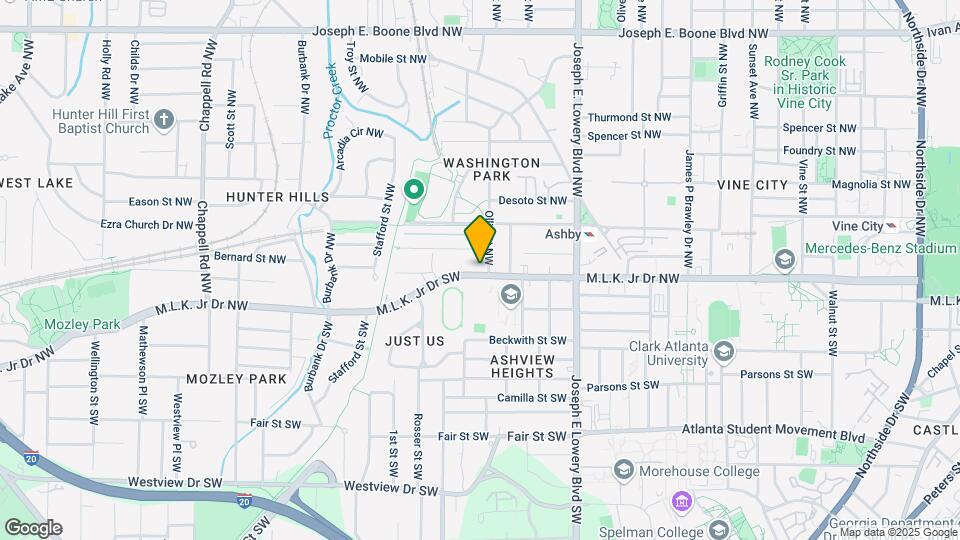 1033 Martin Luther King Jr Dr NW, Unit 1033 Map and Location Details