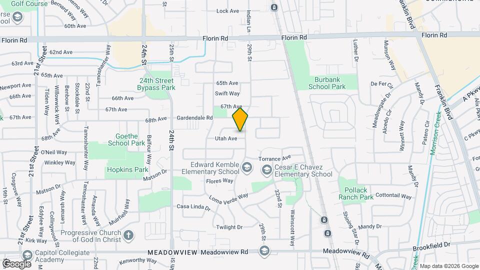 2841 Utah Ave Map and Location Details