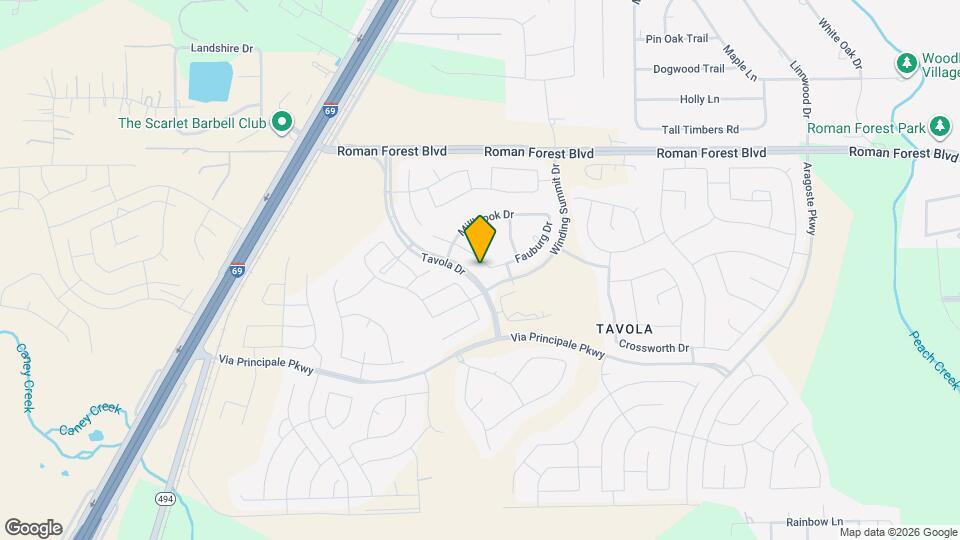 18862 Swansea Creek Dr Map and Location Details