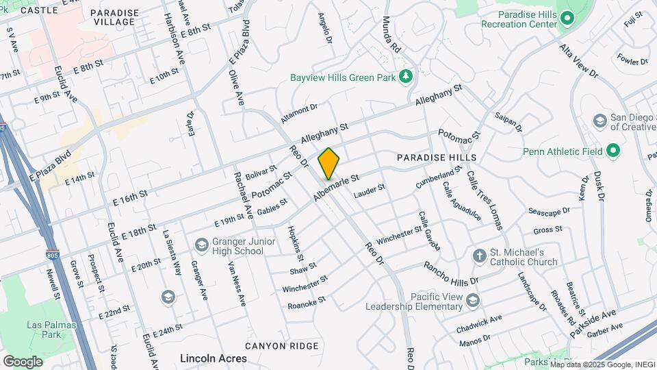 5840-5860 Albemarle St Mapa y Detalles de la Ubicación
