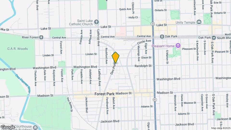 154 Des Plaines Ave Map and Location Details