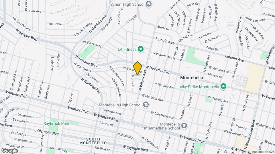 2216 W Harding Ave Map and Location Details