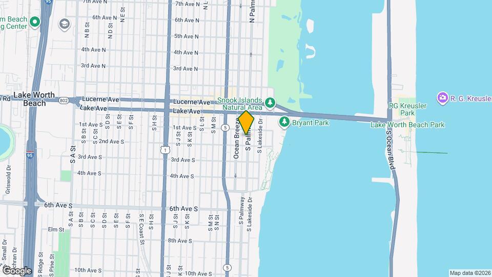 117 S Palmway Map and Location Details