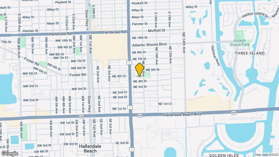 714 NE 4th Ct. Map and Location Details