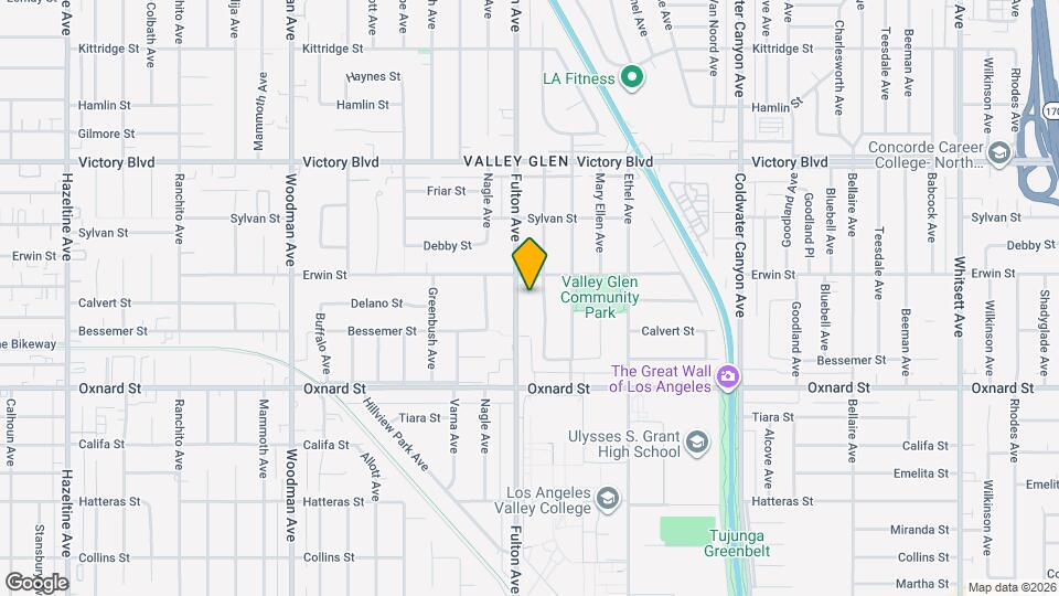 6136 Fulton Ave, Unit 9 Mapa y Detalles de la Ubicación