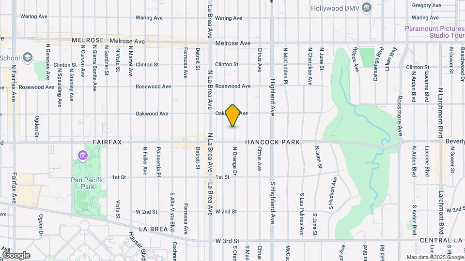 323 N Orange Dr Mapa y Detalles de la Ubicación