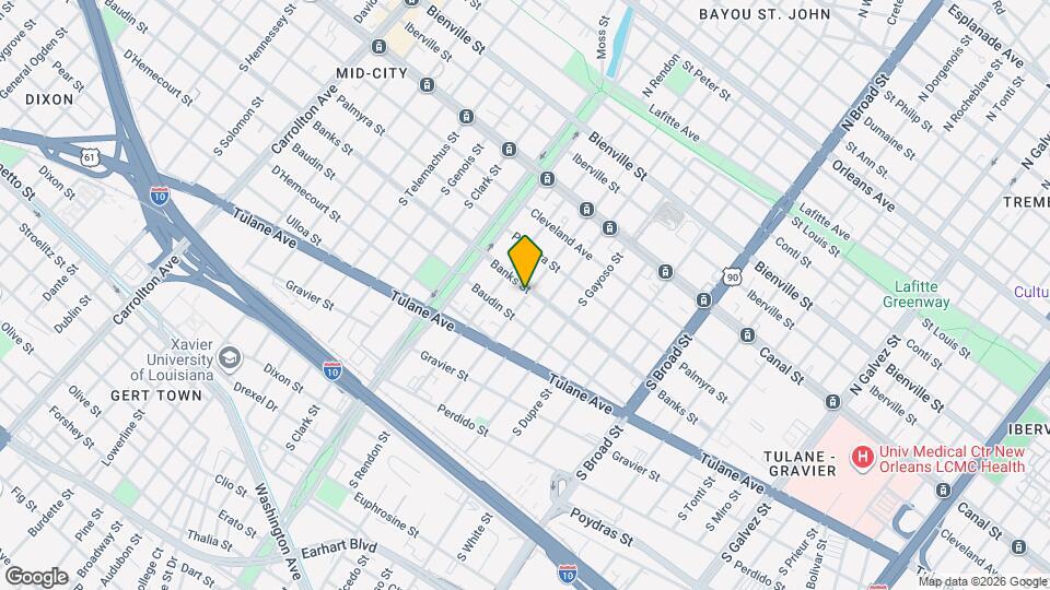 3200 Banks St Map and Location Details