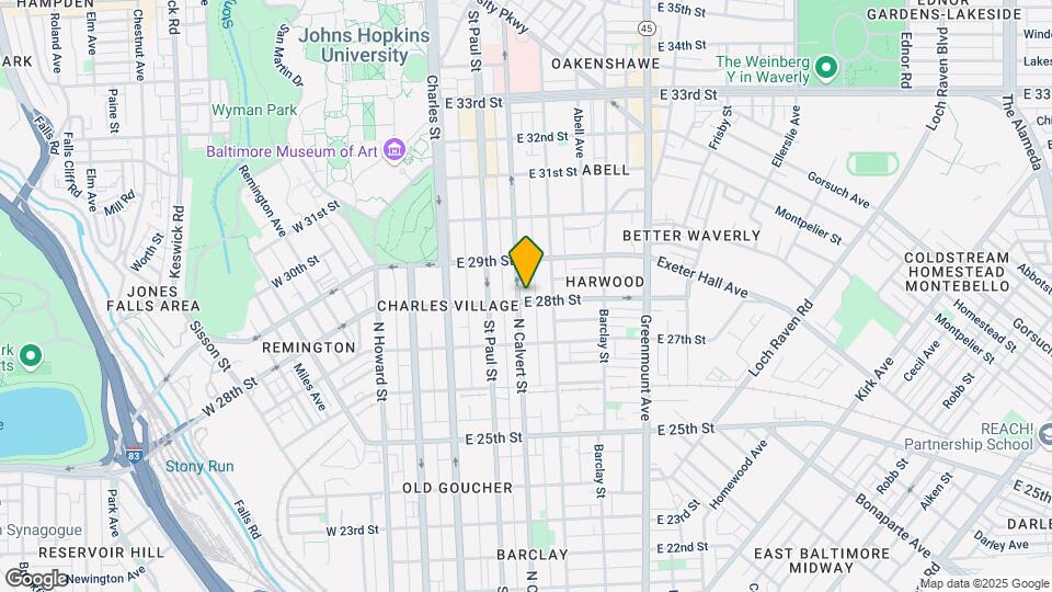 2805 N Calvert St Map and Location Details
