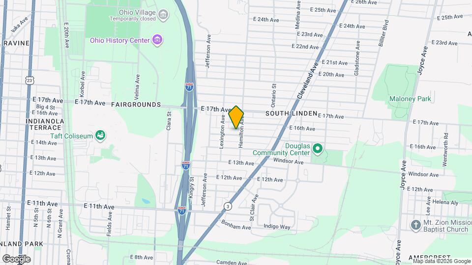 1006 E 15th Ave, Unit A Mapa y Detalles de la Ubicación