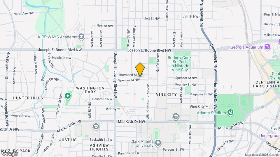 805 Spencer St NW Map and Location Details