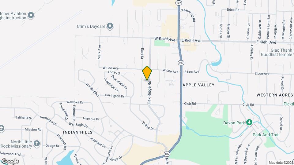 8001 Oak Ridge Rd Mapa y Detalles de la Ubicación