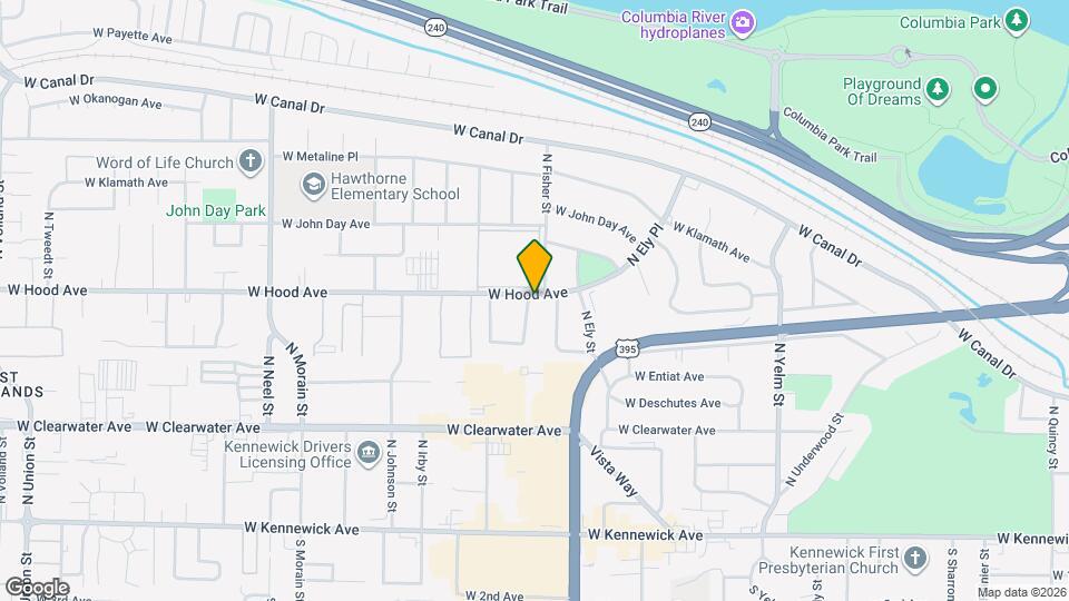 2909 W Hood Ave Map and Location Details