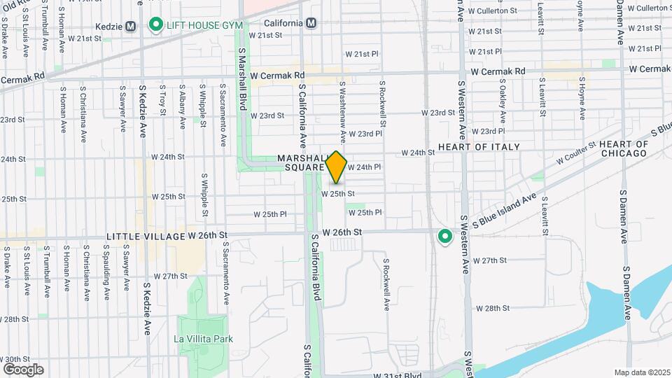 2712 W 25th St, Unit BF Map and Location Details