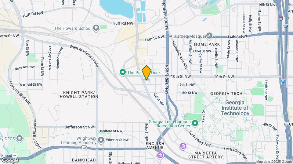 963 Howell Mill Rd NW Map and Location Details
