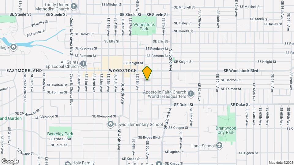 6126 SE 49th Ave Map and Location Details