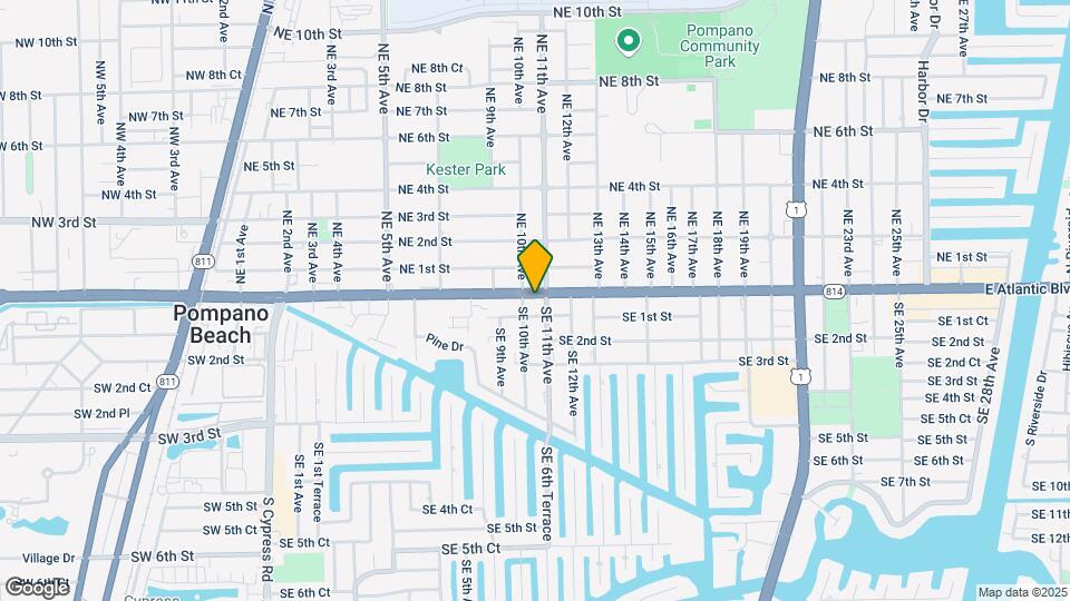 1000 E Atlantic Blvd Map and Location Details