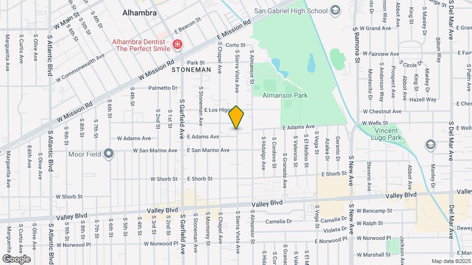 329 E Adams Ave Map and Location Details