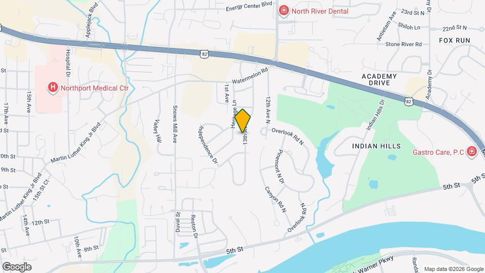 1214 Heritage Dr Map and Location Details