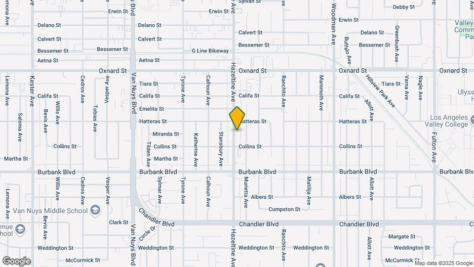 5734 Hazeltine Ave Mapa y Detalles de la Ubicación