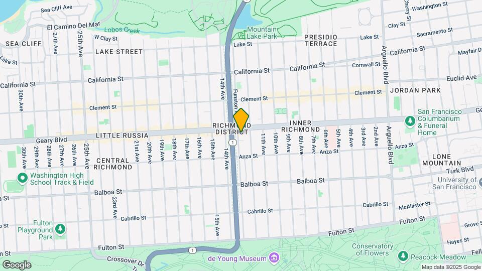 418 Funston Ave Map and Location Details