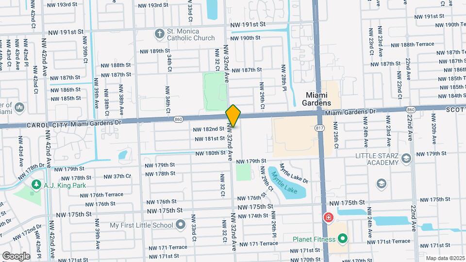 18121 NW 32nd Ave Map and Location Details