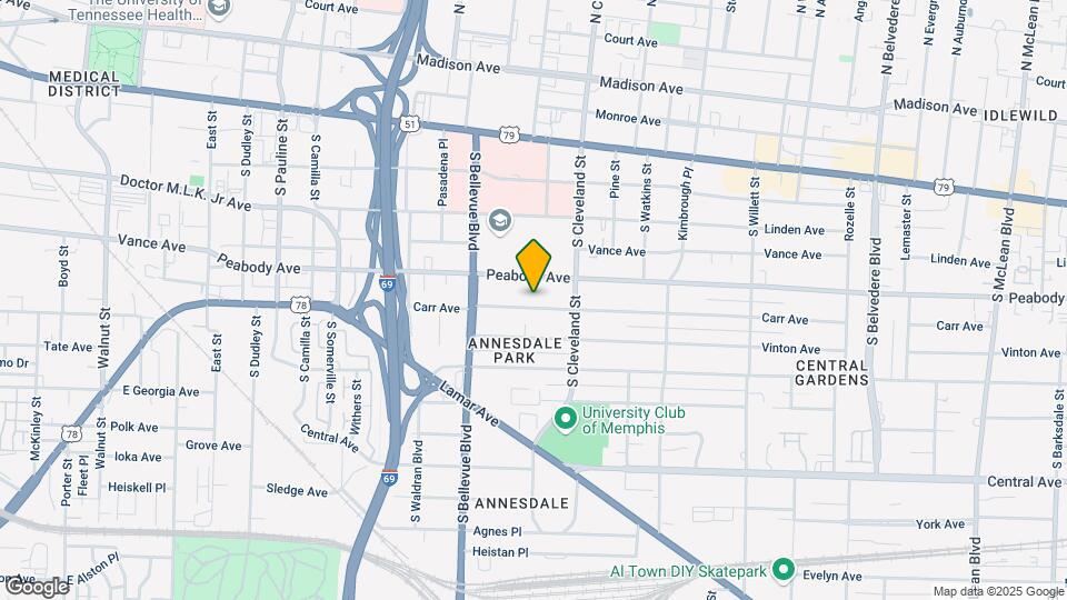 1298 Carr Ave Mapa y Detalles de la Ubicación
