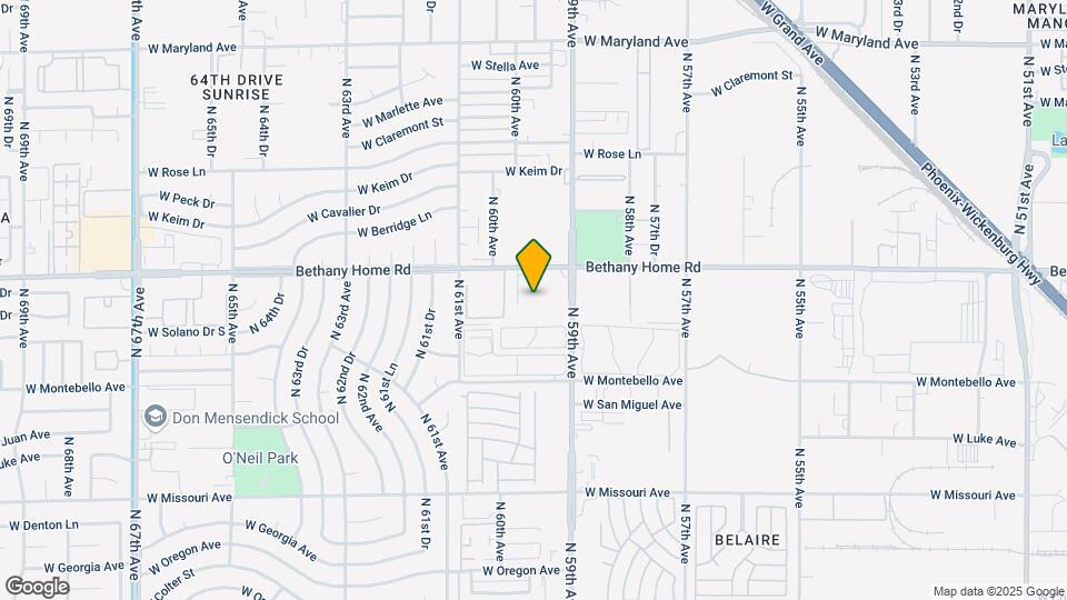 5817 N 59th Dr Map and Location Details