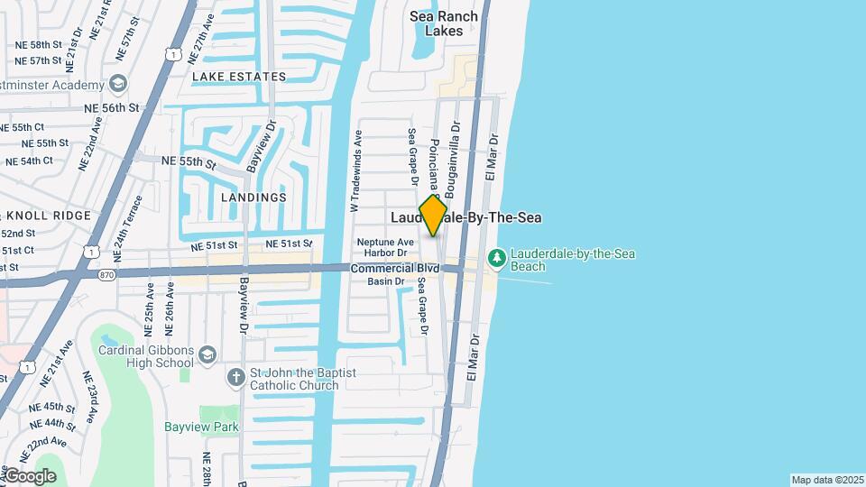 4421 Poinciana St, Unit 4 Map and Location Details