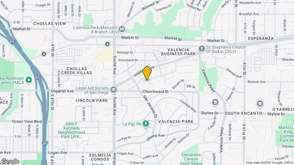 5305 Santa Margarita St Map and Location Details