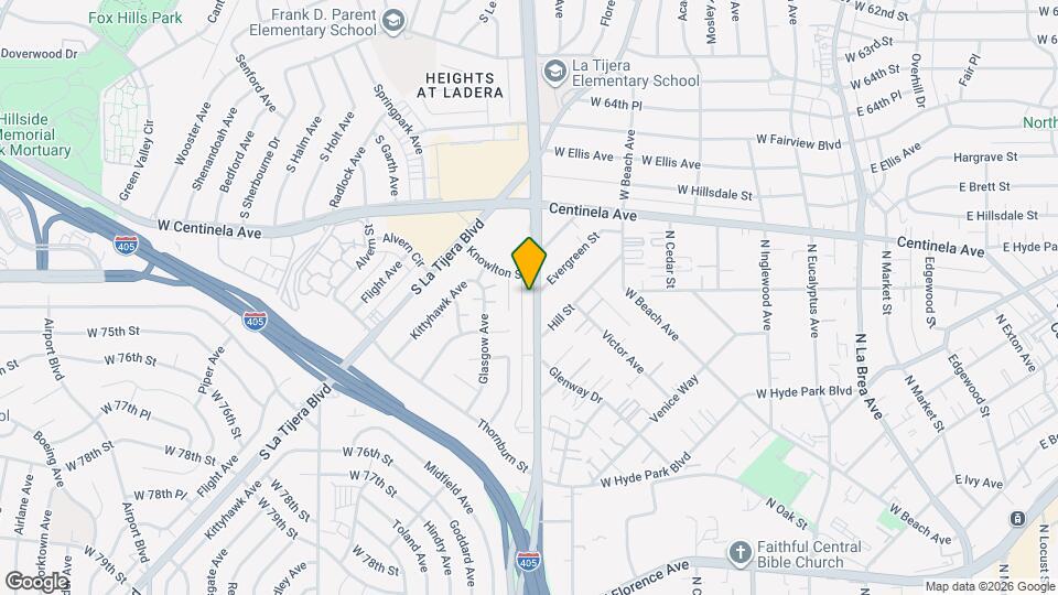 6921 S La Cienega Blvd Map and Location Details