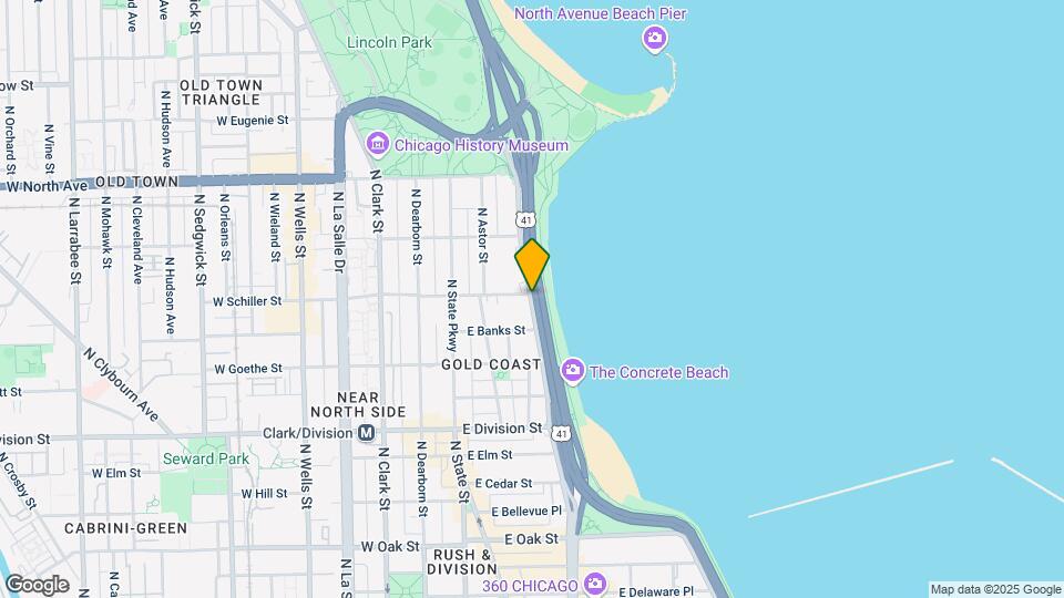 1389 N Lake Shore Dr Map and Location Details