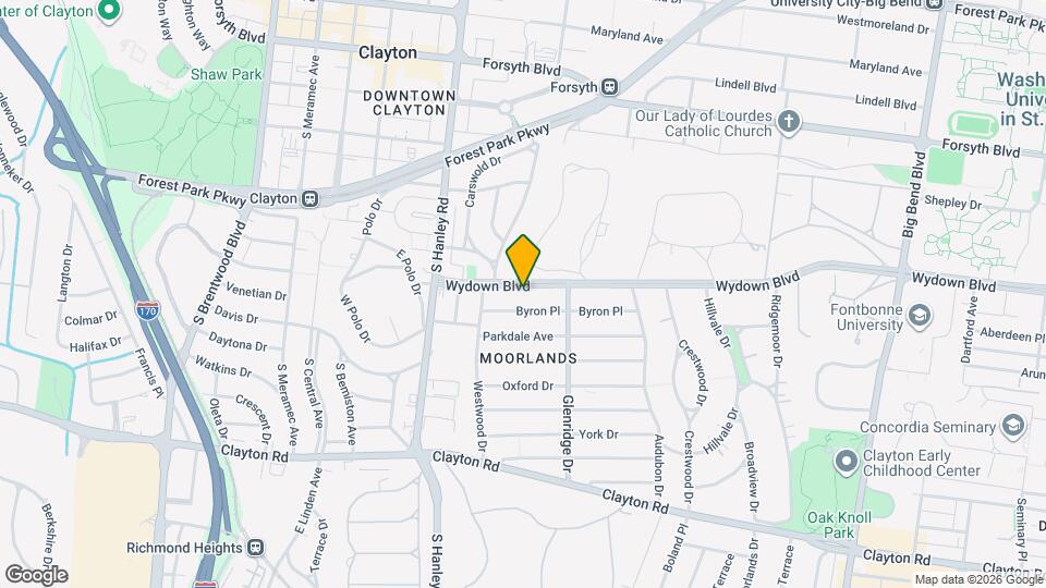 7538 Wydown Blvd, Unit 1B Map and Location Details